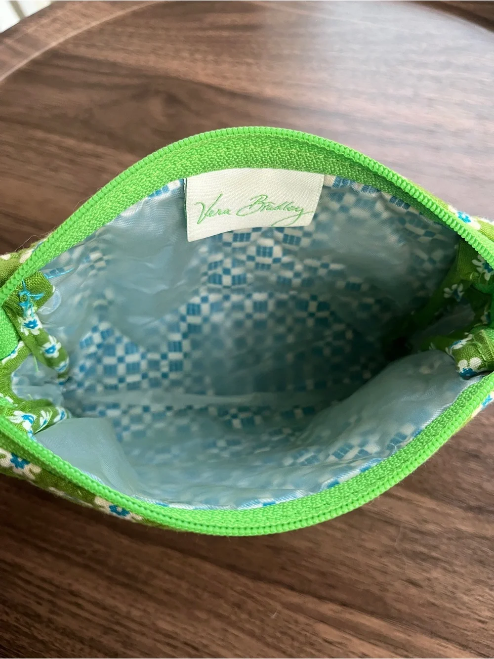Vera Bradley Apple Green Small Cosmetic Case